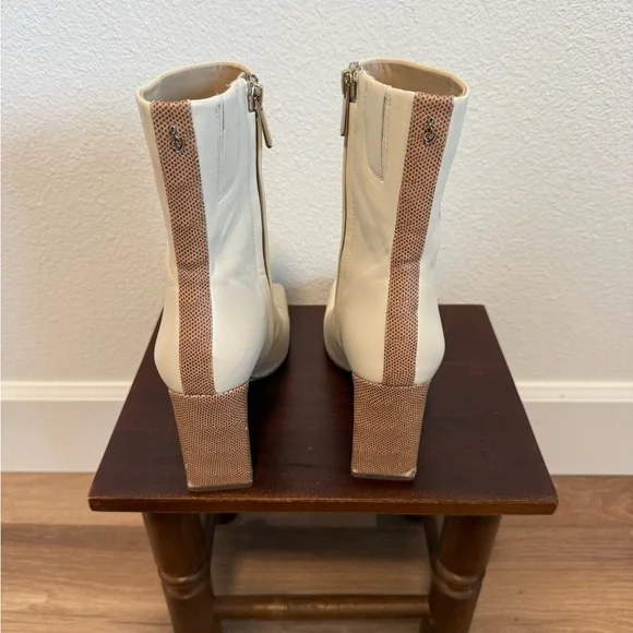 Sam Edelman Ivory Ankle Booties - Picture 5 of 5
